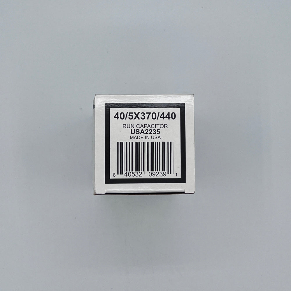 AmRad Round Run Capacitor 40/5 MFD 370/440 VAC USA2235