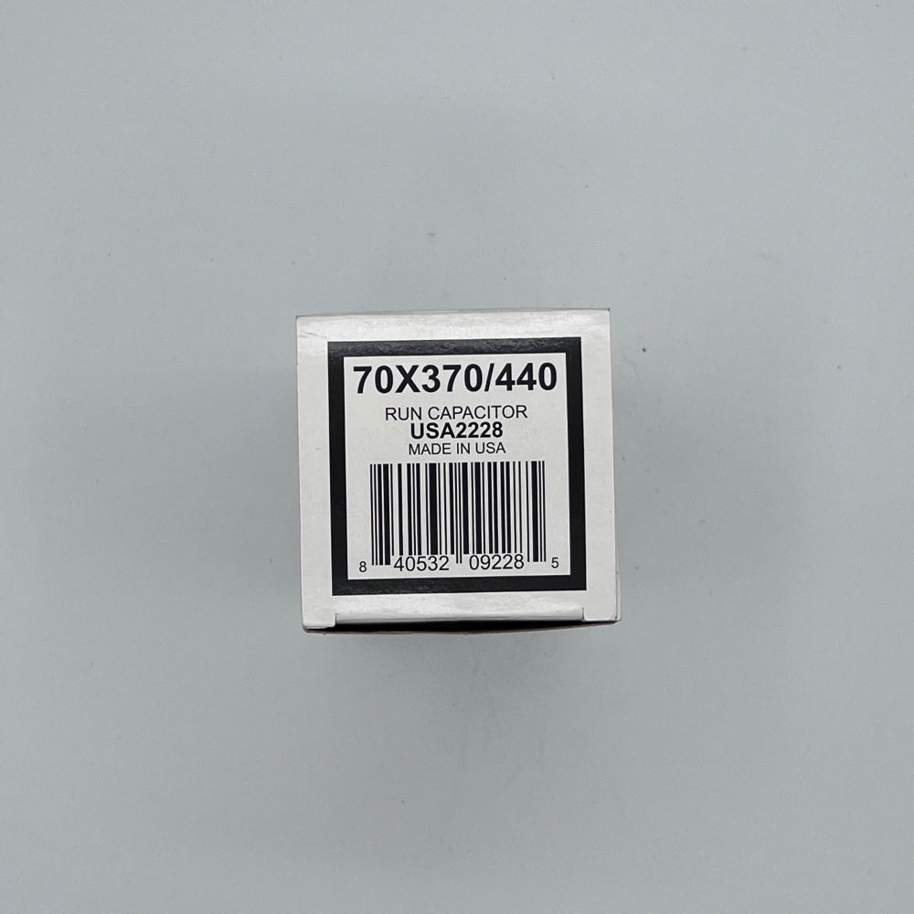 AmRad Round Run Capacitor 70 MFD 370/440 VAC USA2228