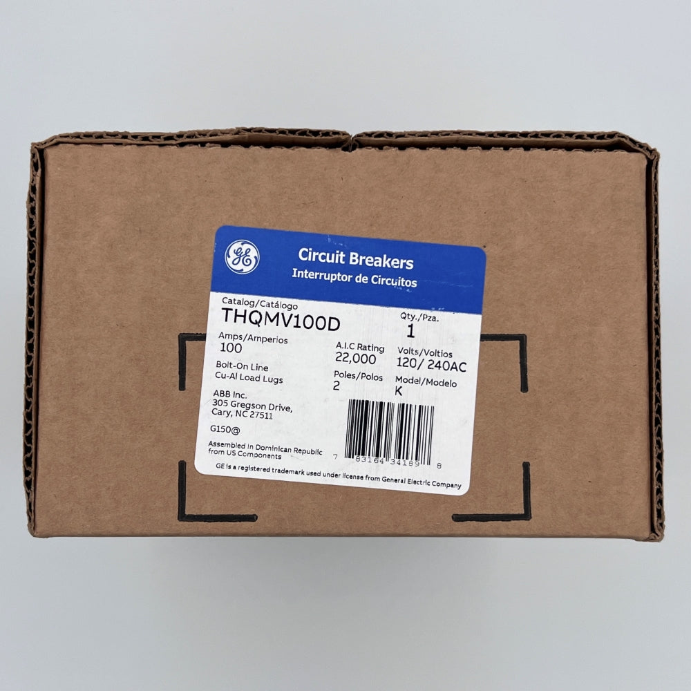 GE THQMV100D Bolt-On Mount Main Circuit Breaker 2-Pole 100-Amp 120-Volt