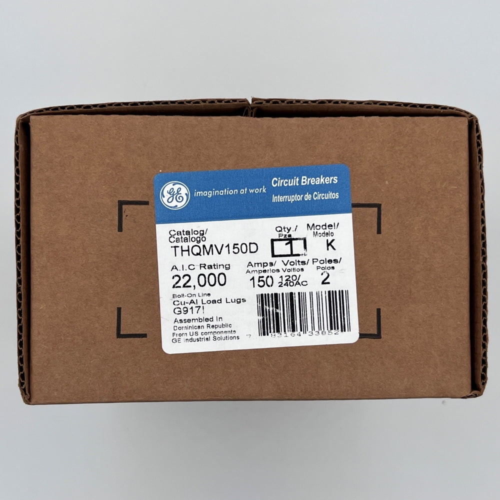 GE THQMV150D Bolt-On Mount Main Circuit Breaker 2-Pole 150-Amp 120-Volt