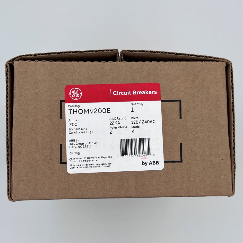 GE THQMV200D Bolt-On Mount Main Circuit Breaker 2-Pole 200-Amp 120-Volt